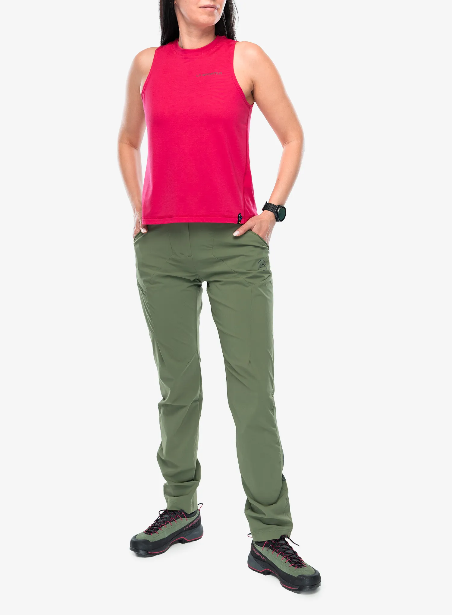 Dámsky top La Sportiva Just Right Tank - azalea/redwood