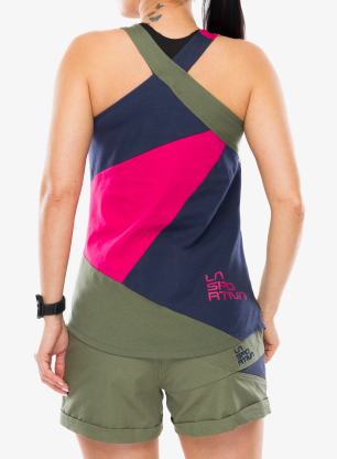 Dámsky top La Sportiva Twist Tank - cypress/night sky