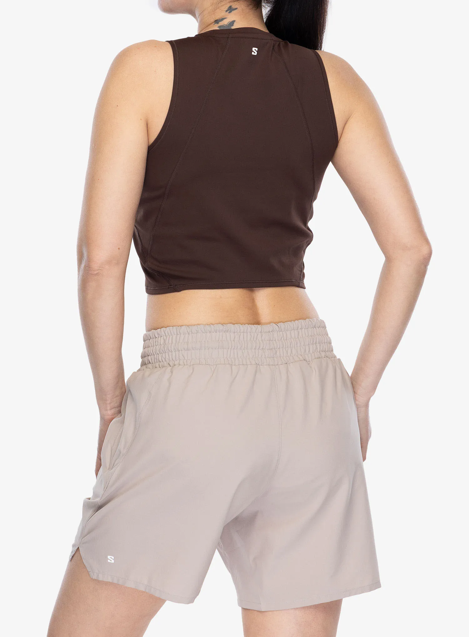 Dámsky top Salomon Shakeout BliSS Tanklette - coffee