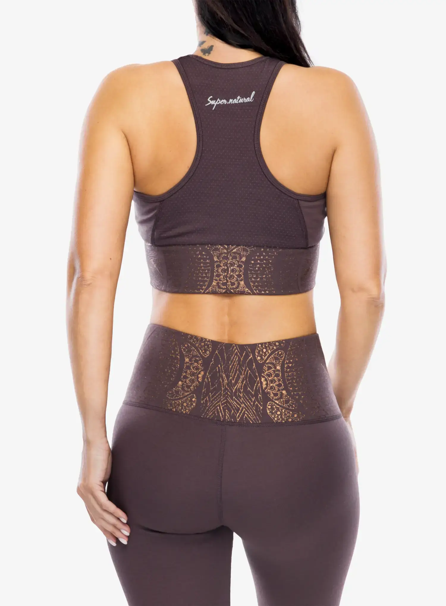Dámsky top Super.natural Arabesque Lf Top - raisin/copper
