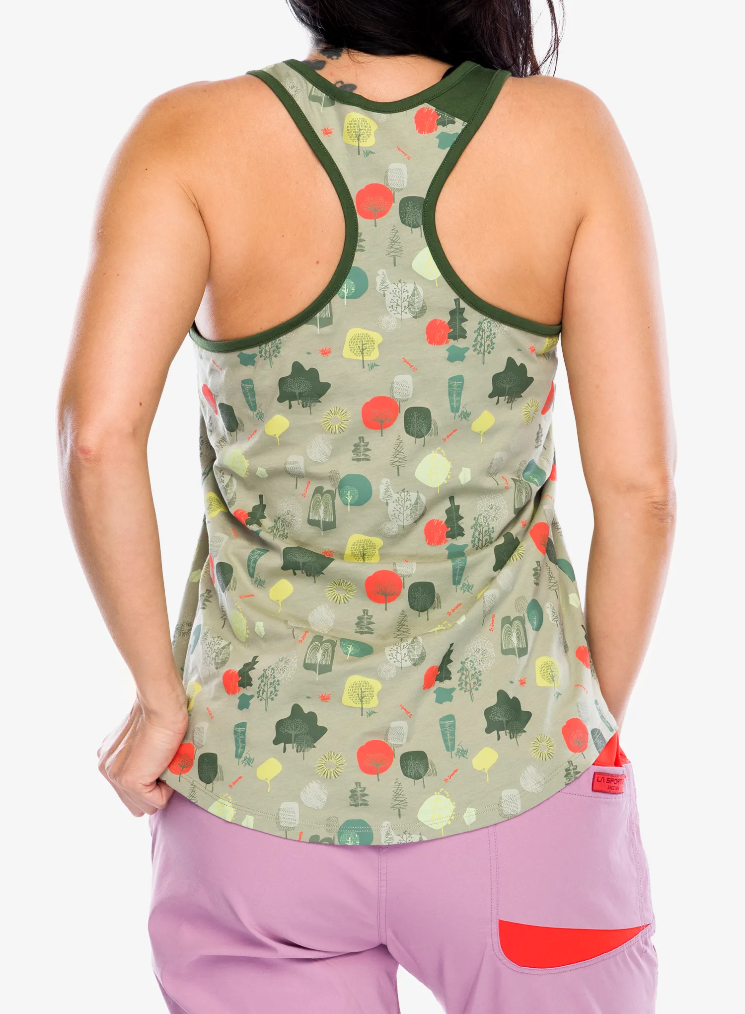 Dámsky lezecký top La Sportiva Botanic Tank - tea/forest