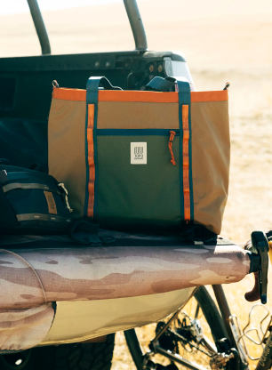 Taška na bicykel na riadidlá Topo Designs Bike Bag - woodland/terracotta