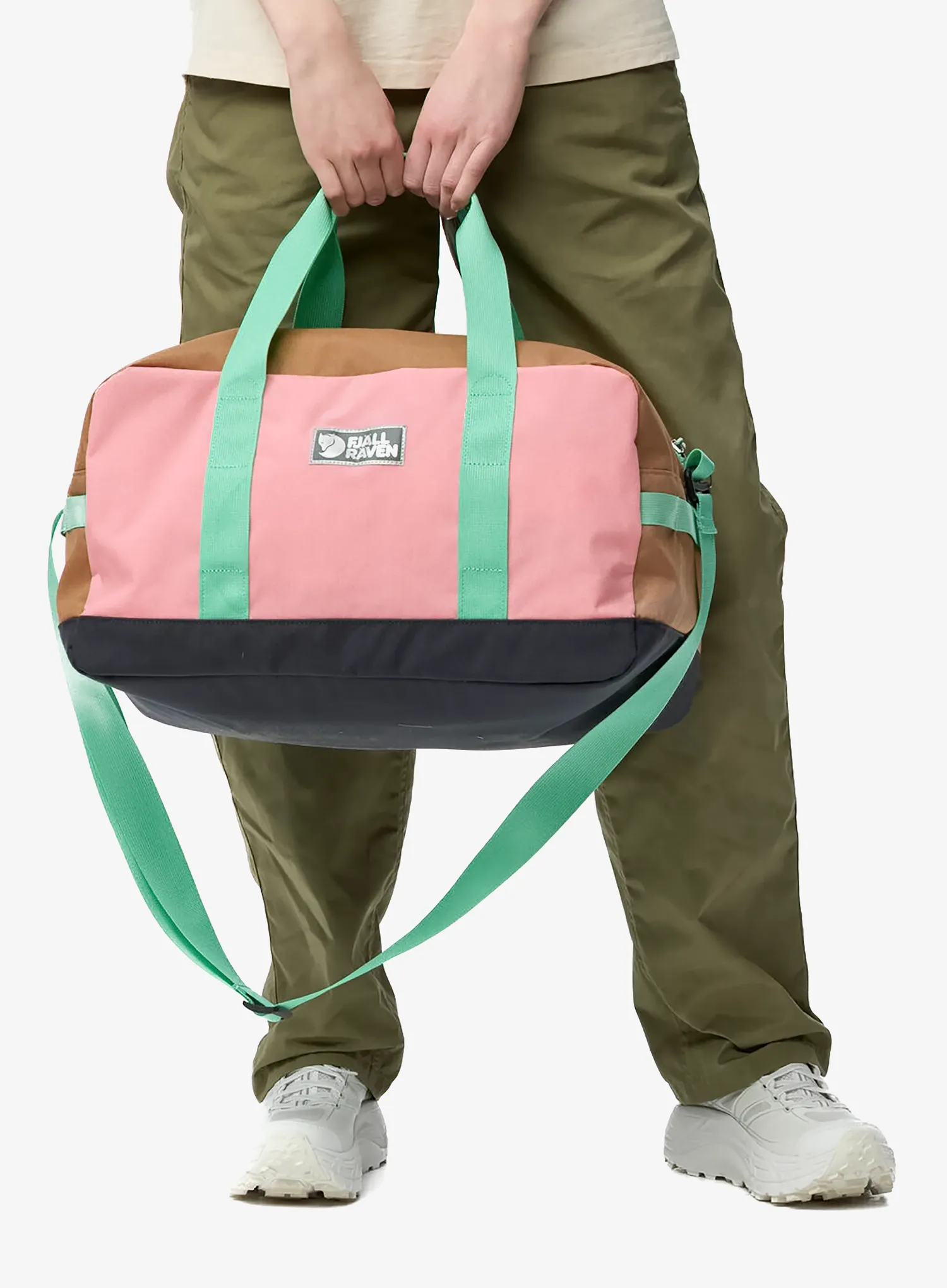 Cestovná taška Fjallraven Vardag Duffel 33 - poppy pink/khaki dust