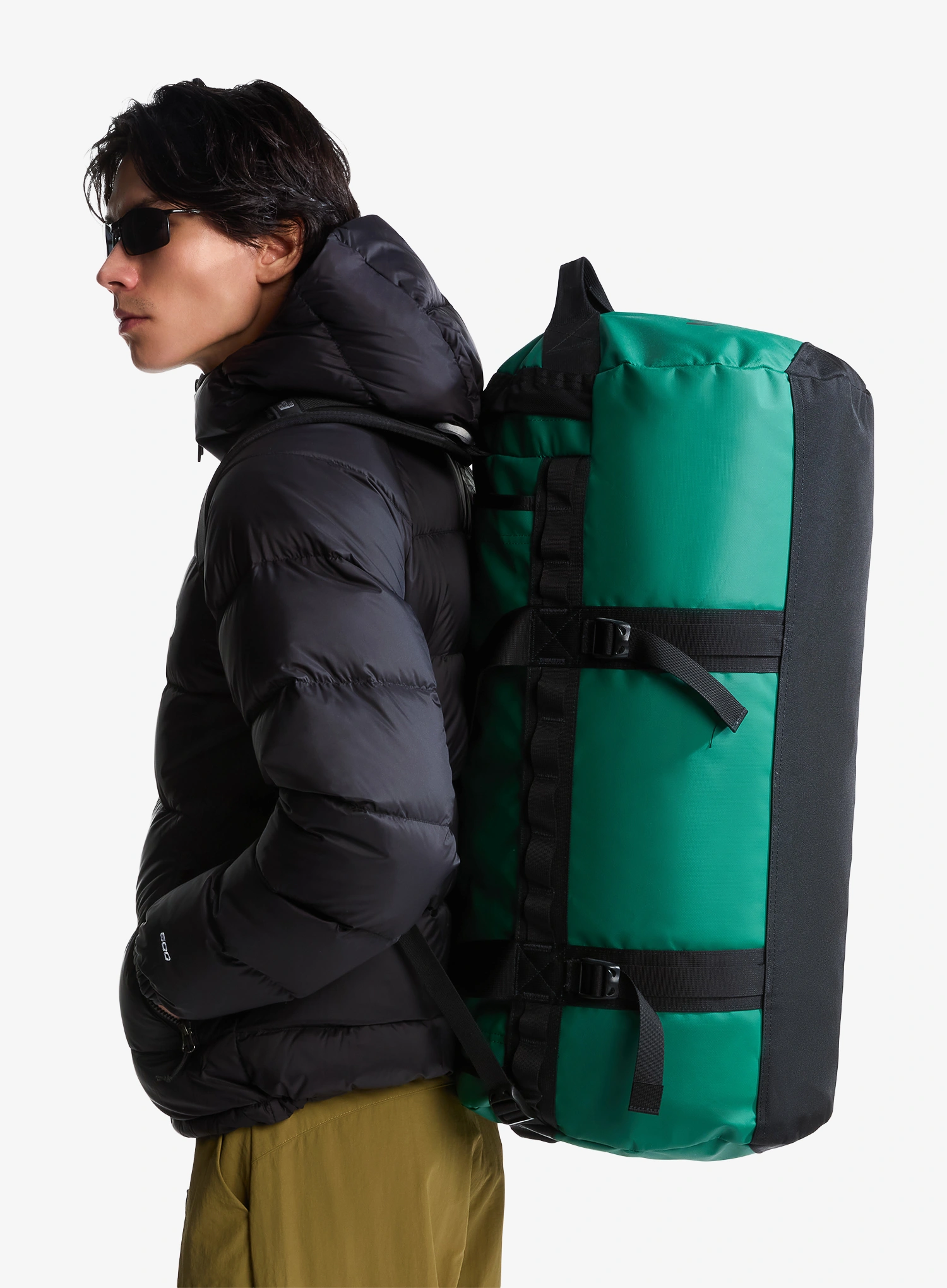 Taška The North Face Base Camp Duffel M - evergreen/tnf black