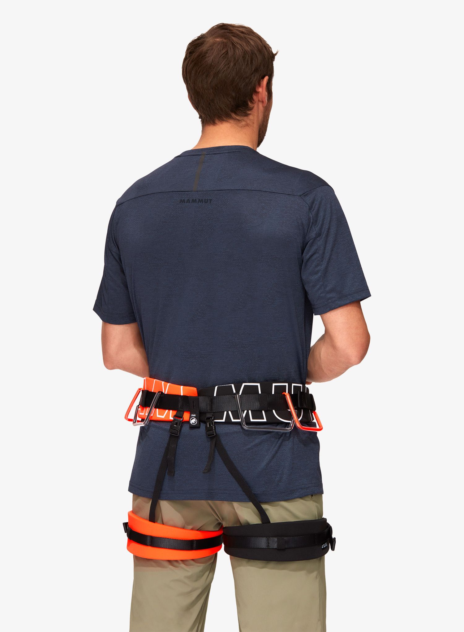 Horolezecký sedák Mammut 4 Slide Harness  - vibrant orange-black