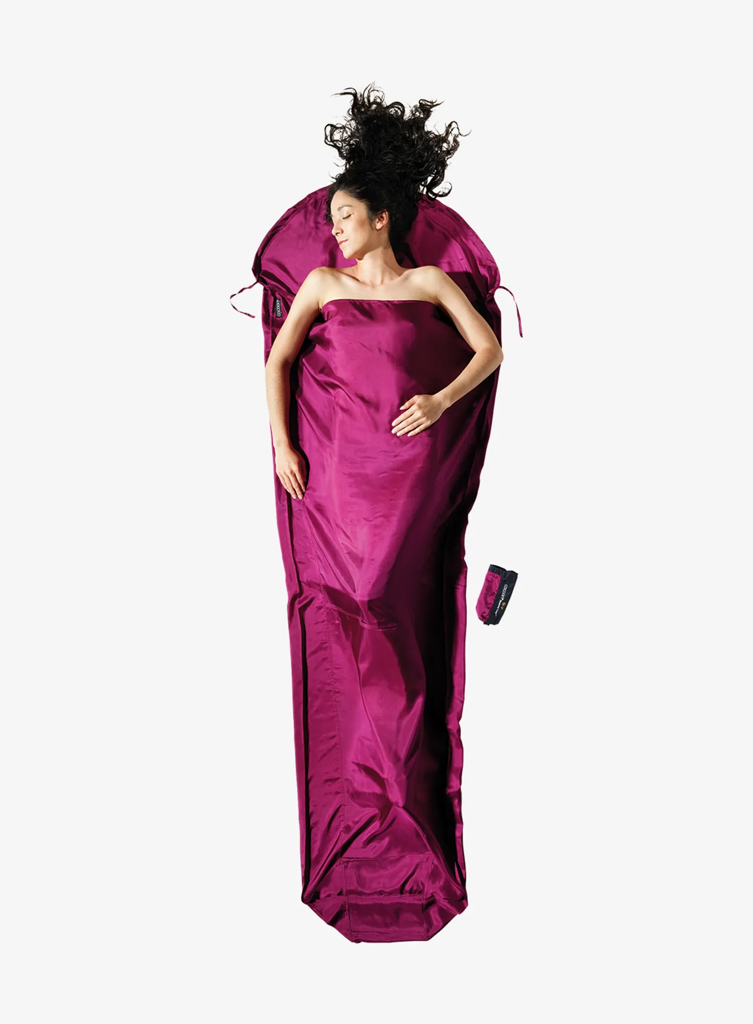 Vložka do spacáka Cocoon MummyLiner - Silk - mulberry red