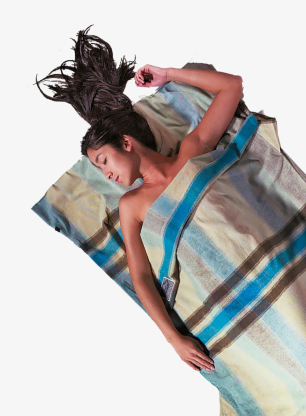 Vložka do spacáka Cocoon TravelSheet - Flannel - african rainbow