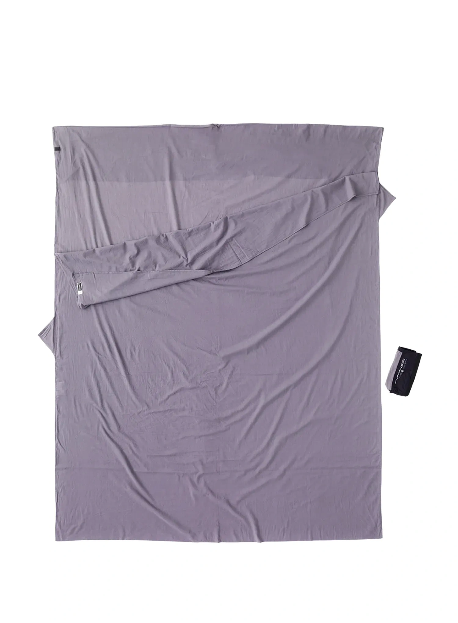 Vložka do spacáka Cocoon TravelSheet - Insect Shield - Double - Egyptian Cotton - elephant grey