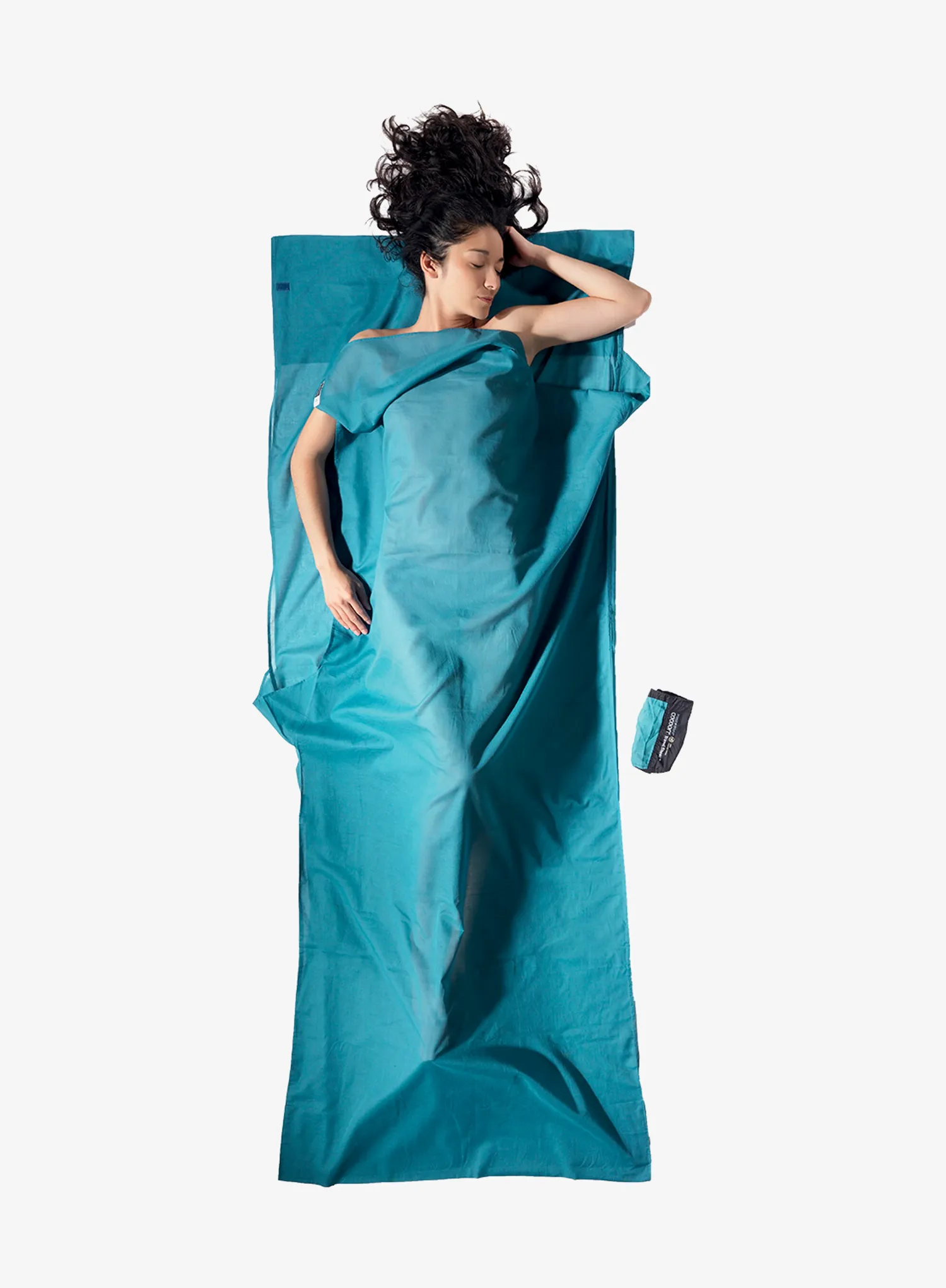 Vložka do spacáka Cocoon TravelSheet - Insect Shield  - Egyptian Cotton - laguna blue