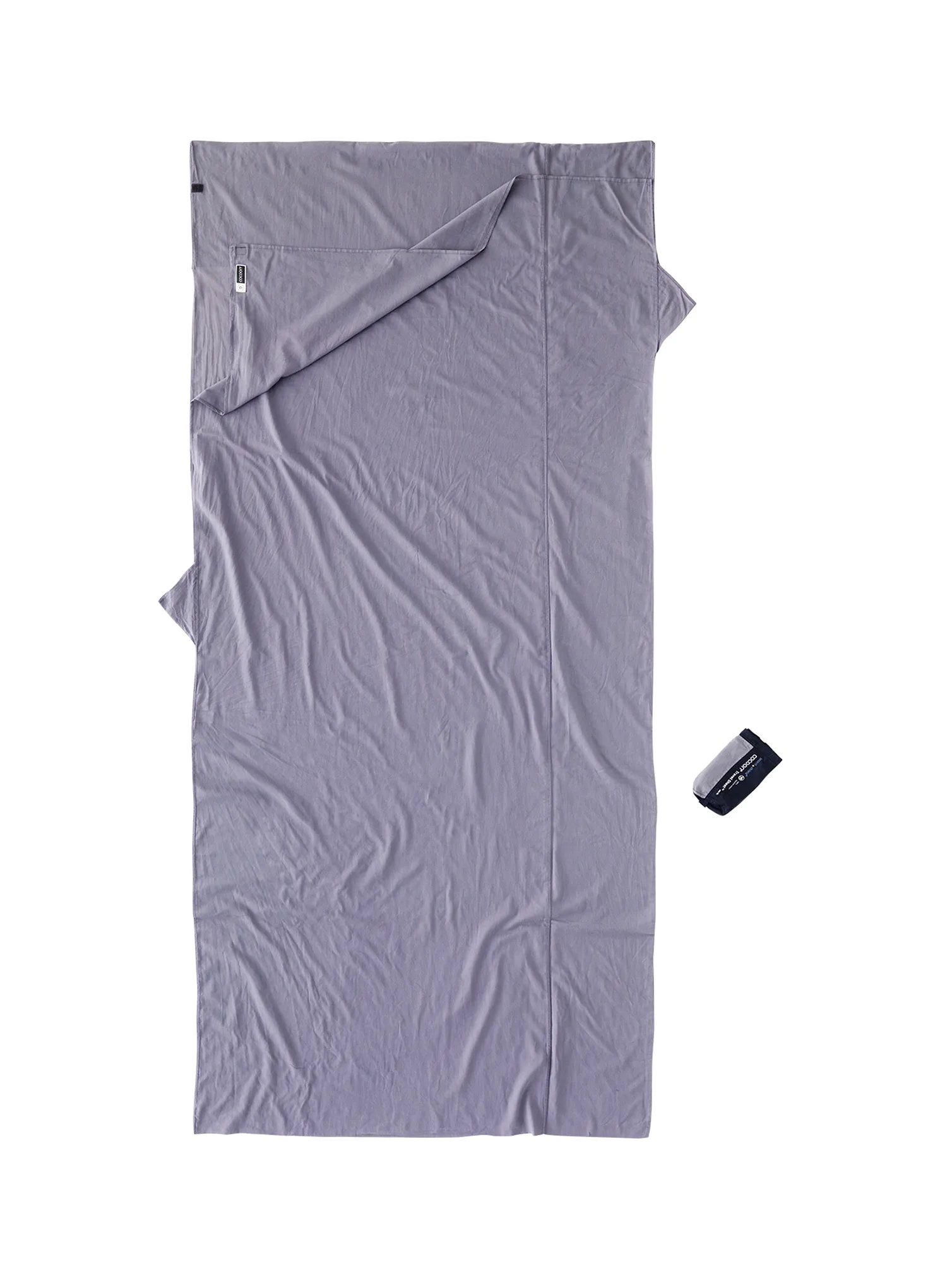 Vložka do spacáka Cocoon TravelSheet - Insect Shield - Extra Large - Egyptian Cotton - elephant grey