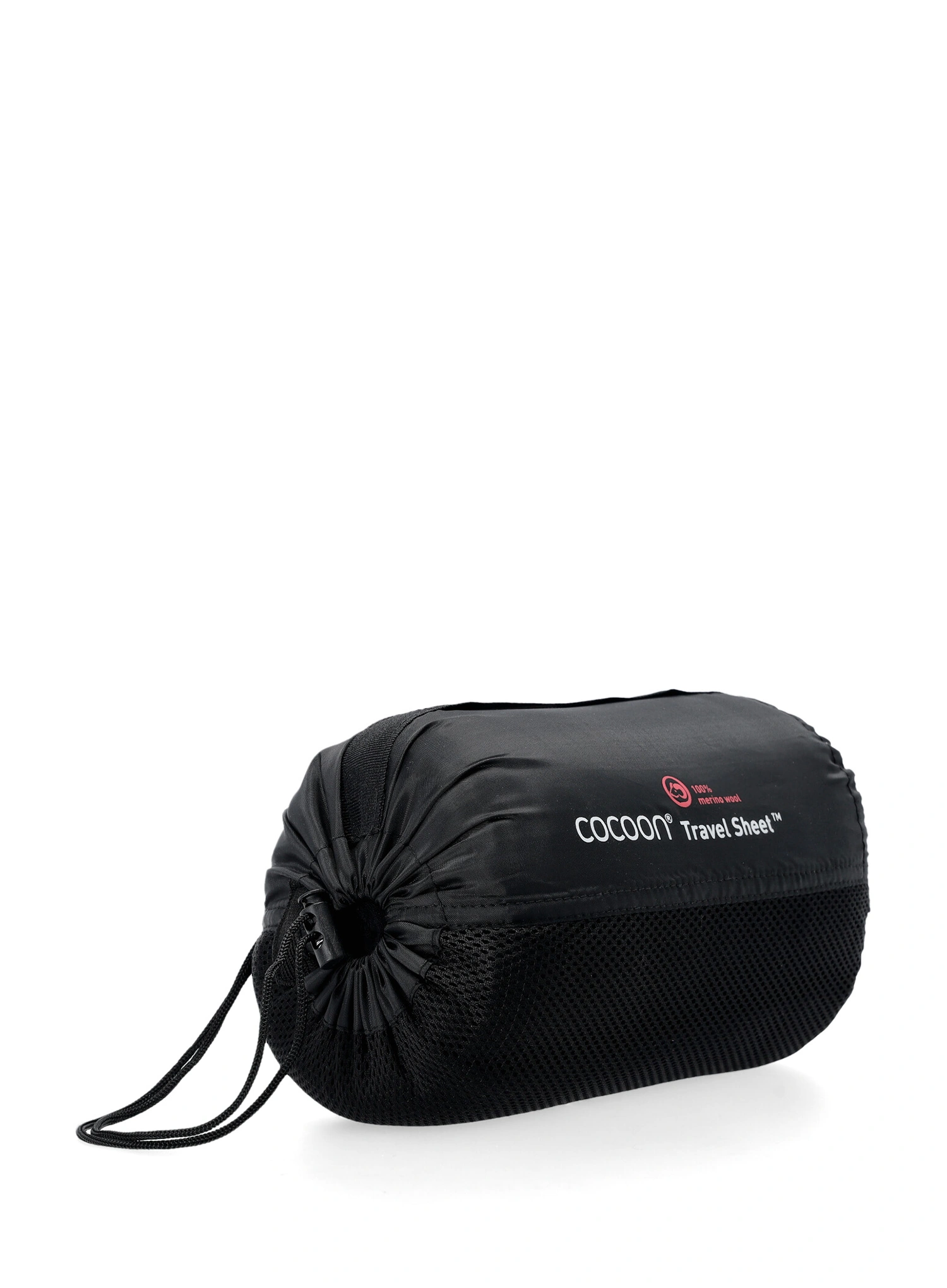 Vložka do spacáka Cocoon TravelSheet - Merino Wool - black