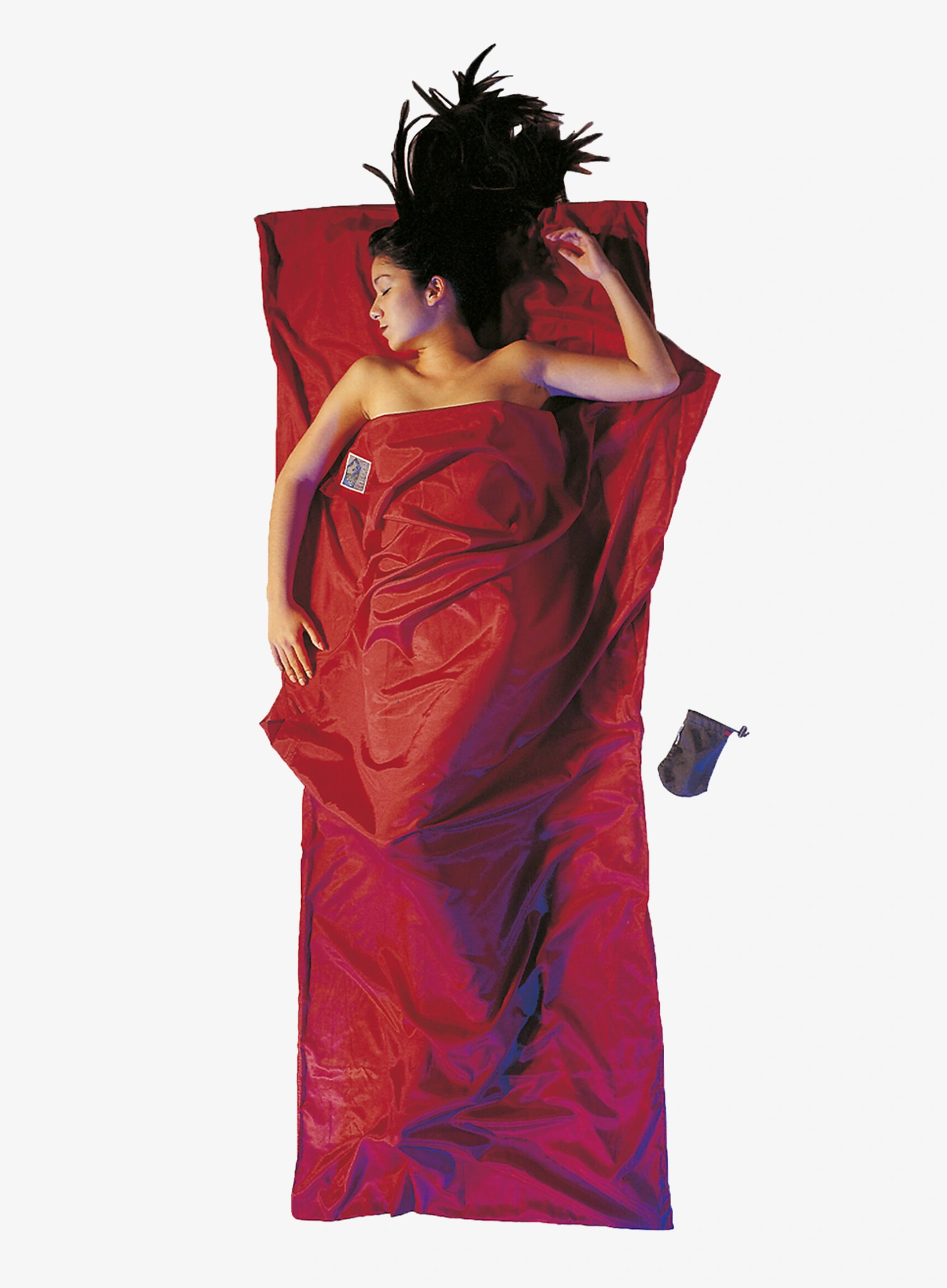 Vložka do spacáka Cocoon TravelSheet - Silk/Cotton - monks red