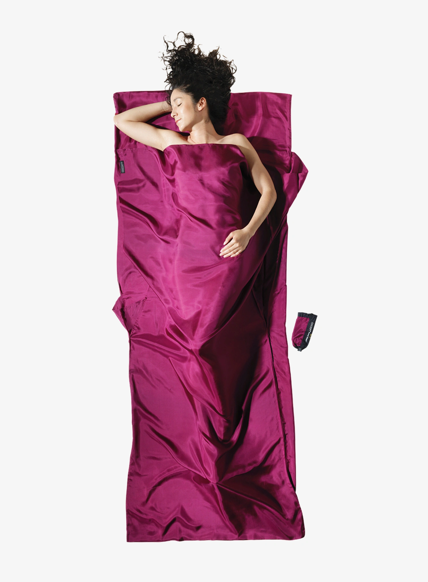 Vložka do spacáka Cocoon TravelSheet - Silk - mulberry red