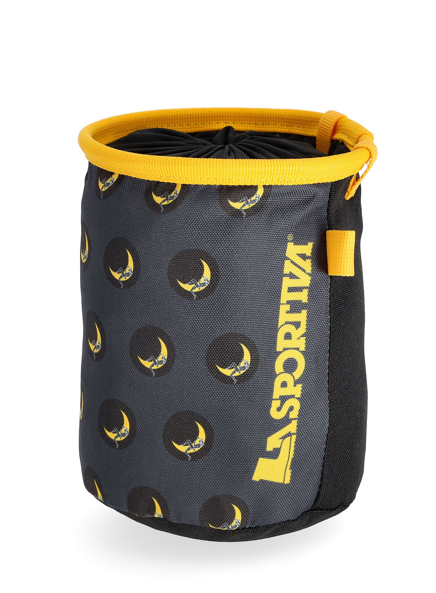 Vrecko na magnézium La Sportiva Climbing On The Moon Chalk Bag - carbon/giallo