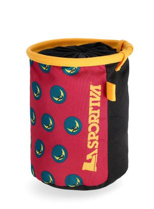 Vrecko na magnézium La Sportiva Climbing On The Moon Chalk Bag - fucsia/giallo