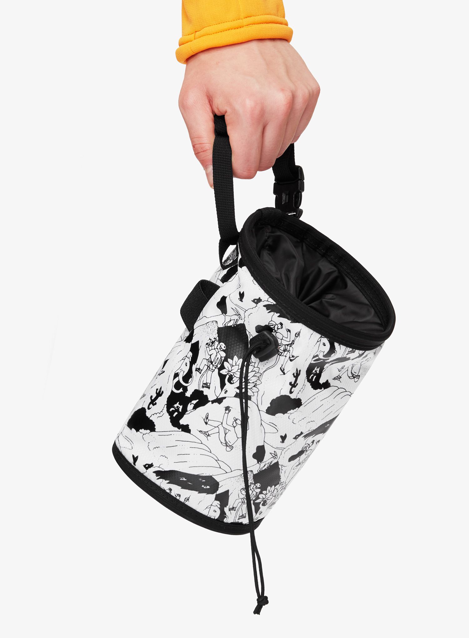 Vrecko na magnézium Mammut Gym Print Chalk Bag  - climbing scene