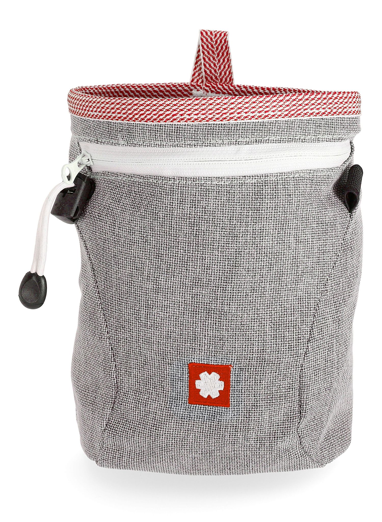 Vrecko na magnézium Ocun Dusty Eco + Belt - grey/red