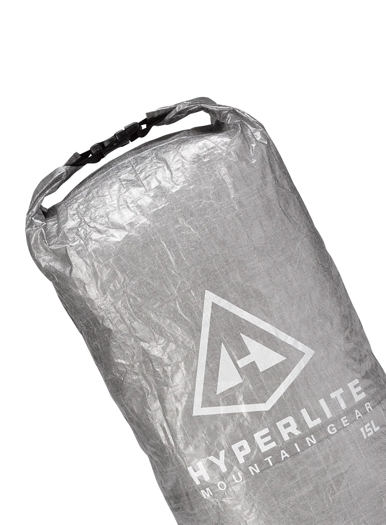 Vodotesné vrecko Hyperlite Mountain Gear Roll-Top Stuff Sack 15L - gray