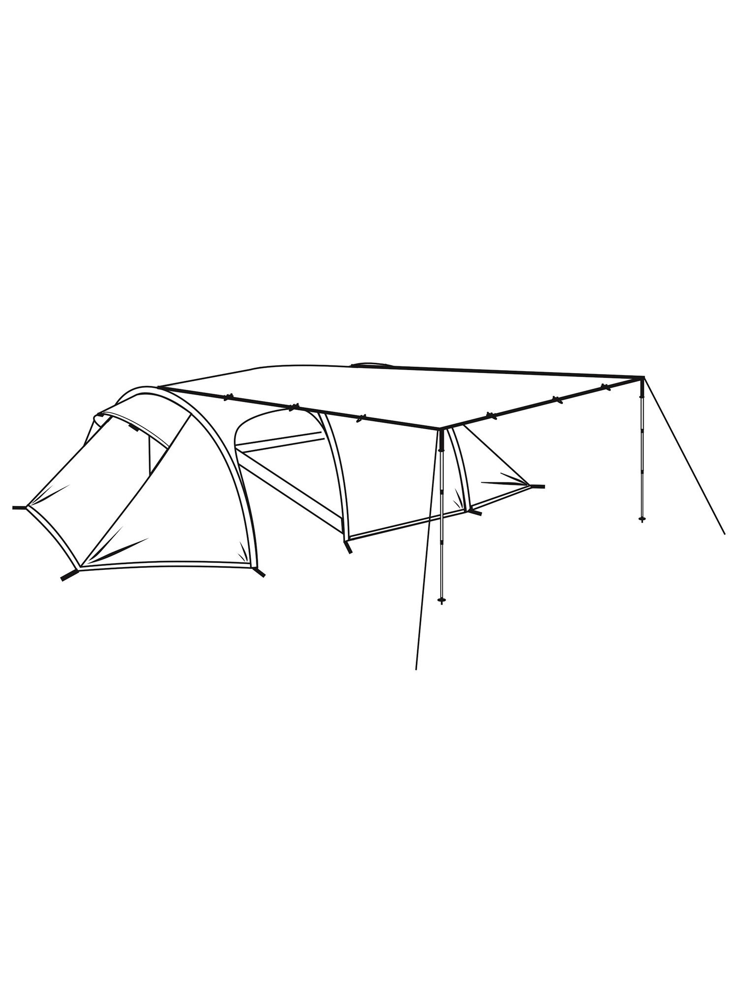 Turistická plachta Robens 3 x 3