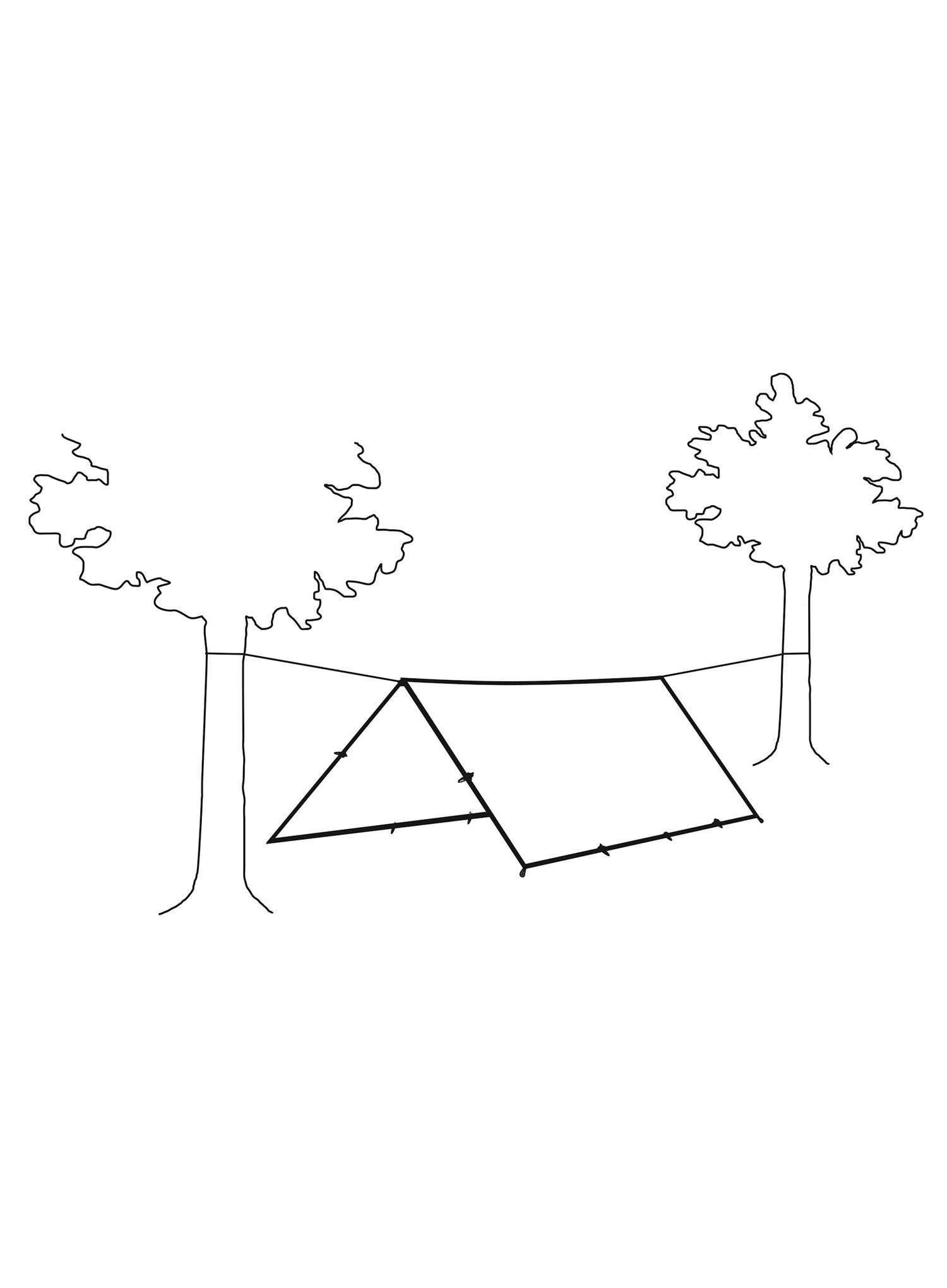 Turistická plachta Robens 3 x 3