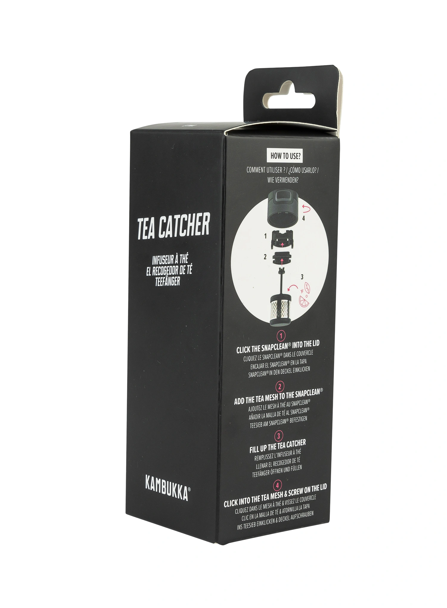 Nálevník na čaj Kambukka Tea Catcher - black