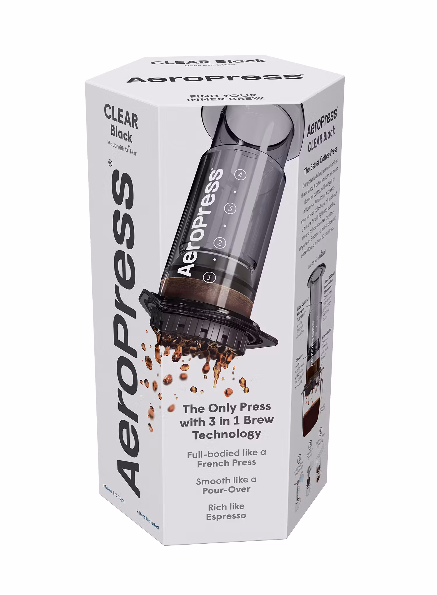 Turistický kávovar AeroPress Clear - black