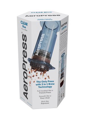 Turistický kávovar AeroPress Clear - blue