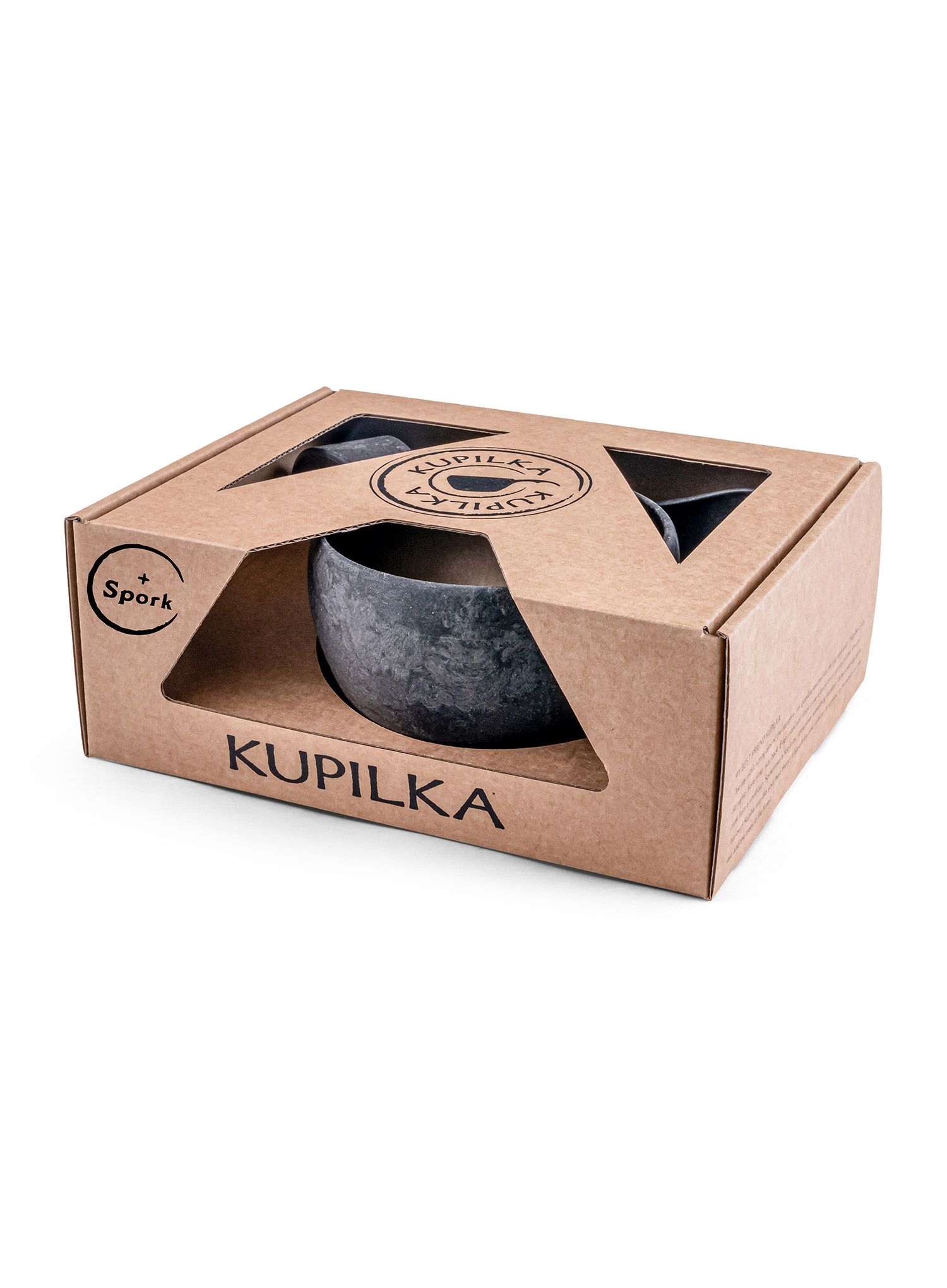Súprava riadu Kupilka 37+Spork Set - black