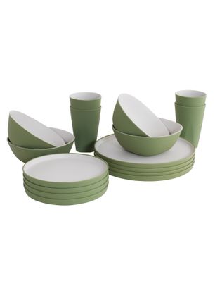 Súprava riadu Outwell Gala 4 Person Dinner - shadow green