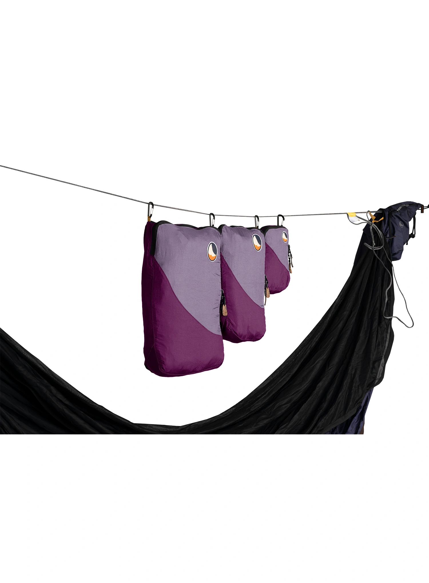 Súprava organizérov Ticket To The Moon Travel Cube Set - plum/lavender