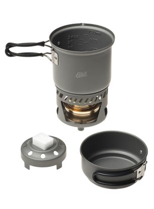 Súprava Esbit Cookset and Alcohol Burner 985 ml - hard anodized