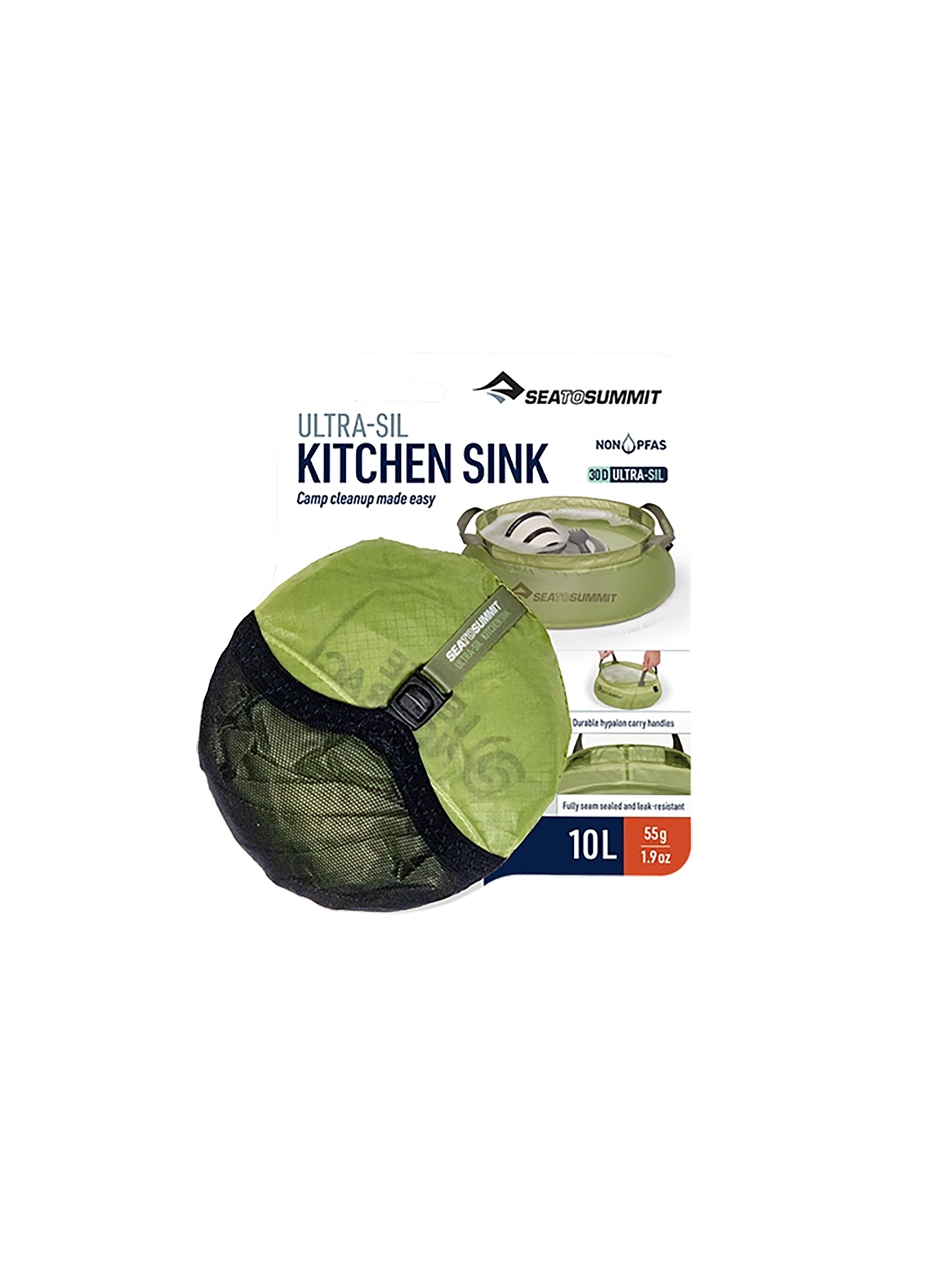 Drez Sea To Summit Ultra-Sil Kitchen Sink 10 L - tarragon